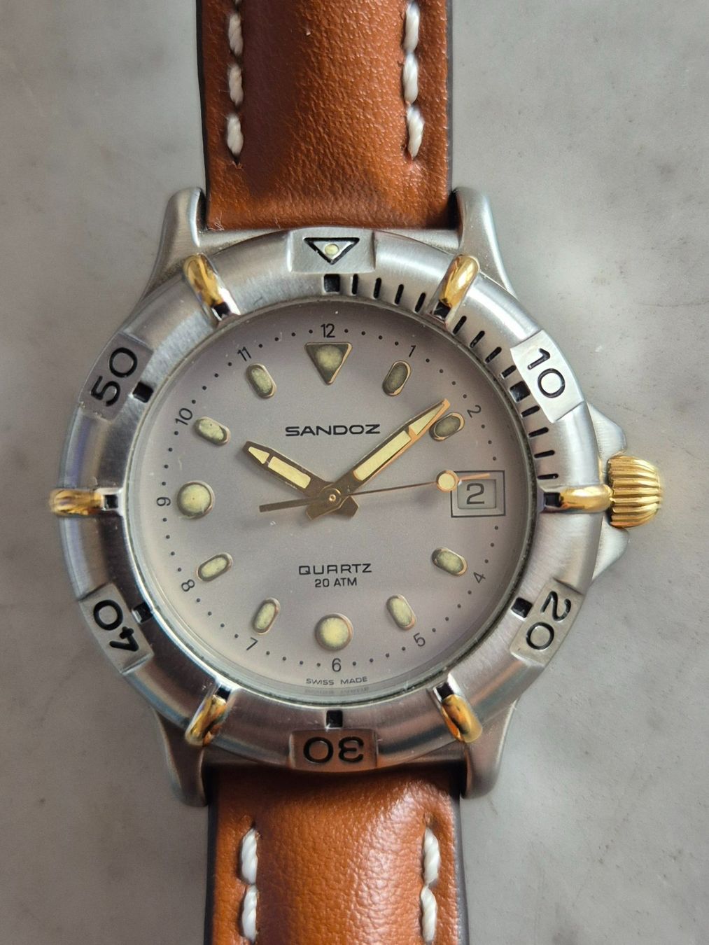 Sandoz Orologi: Montre Sandoz Quartz – Usato da Genève venduto da Leysin1450 1