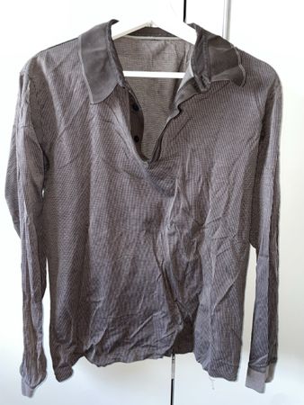 Herren Langarm-Poloshirt VINTAGE, Grösse L
