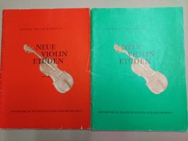 Musik Noten: neue Violin Etuden, Verlag Wilhelm Halter