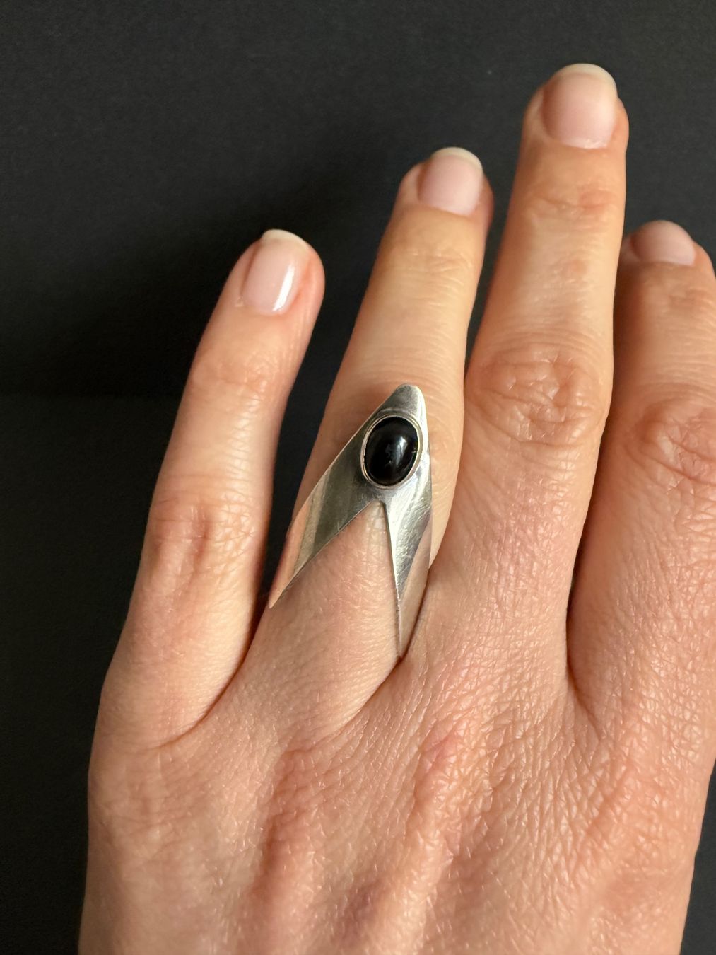 Anelli: Spezieller Silber Ring mit Onyx 925 – Usato da Spiegel b. Bern venduto da Rogger72 1