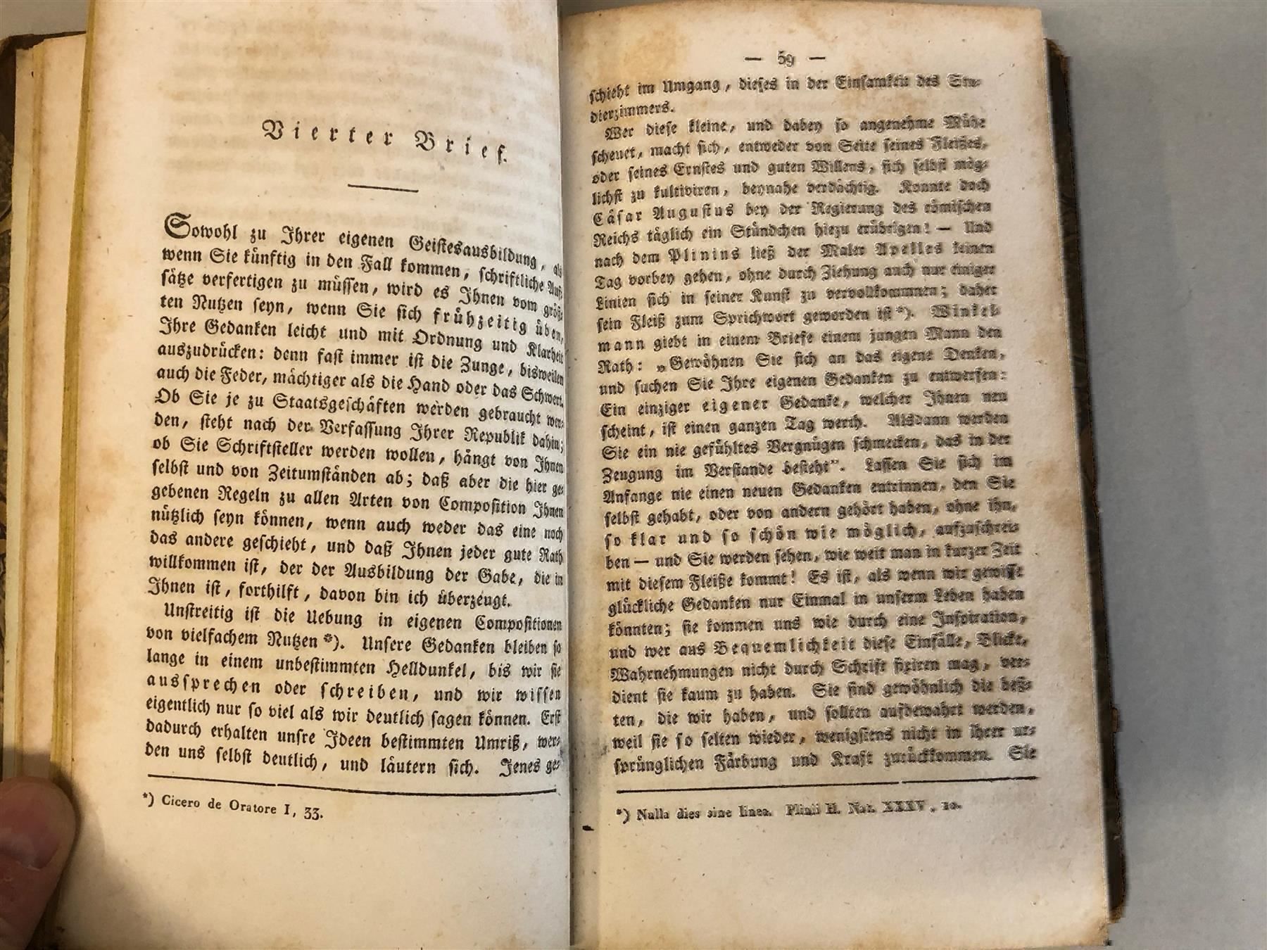 Libri: 1817 Briefe über Studium Wissenschaften – Usato da Bern venduto da Jwpm66 3
