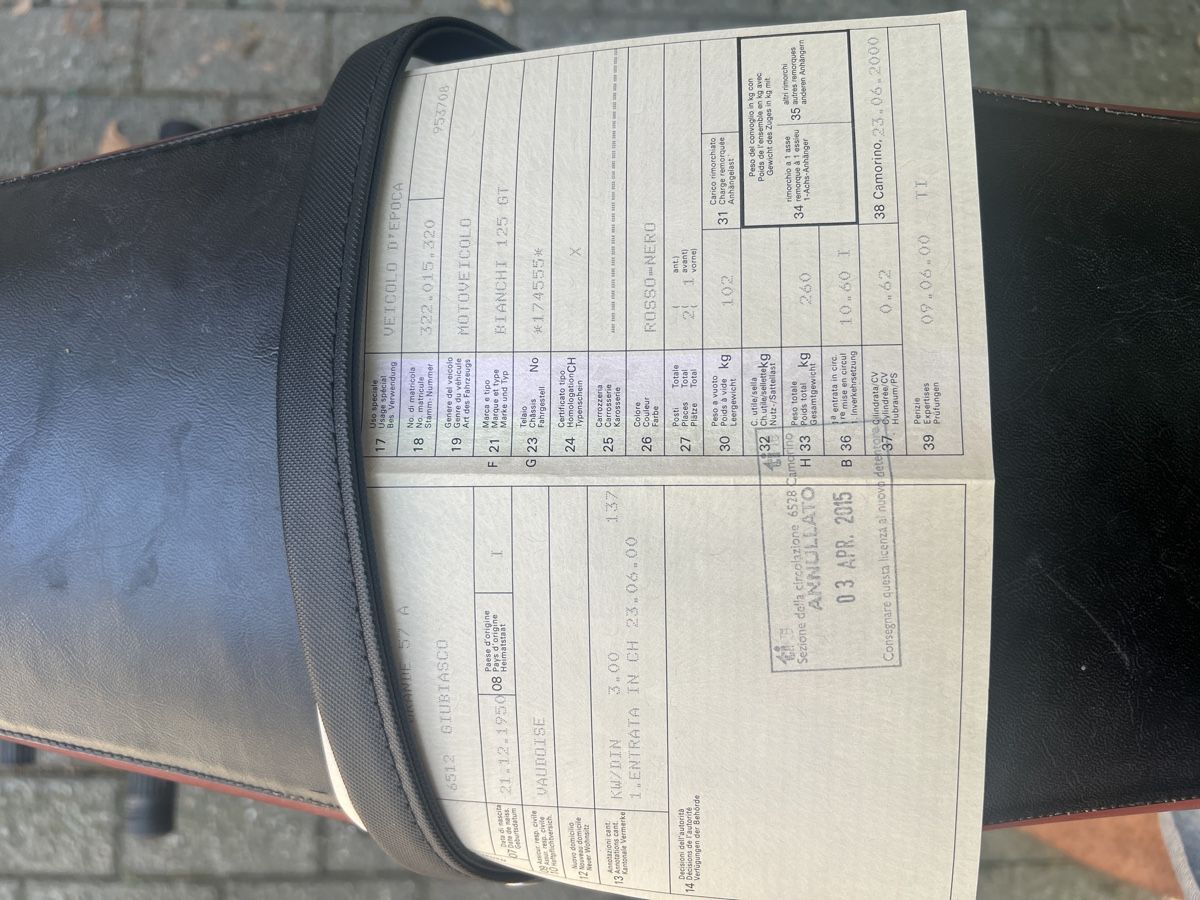 Strada: Moto Bianchi Mendola 1950 – Usato da Giubiasco venduto da uom_vw2p 5