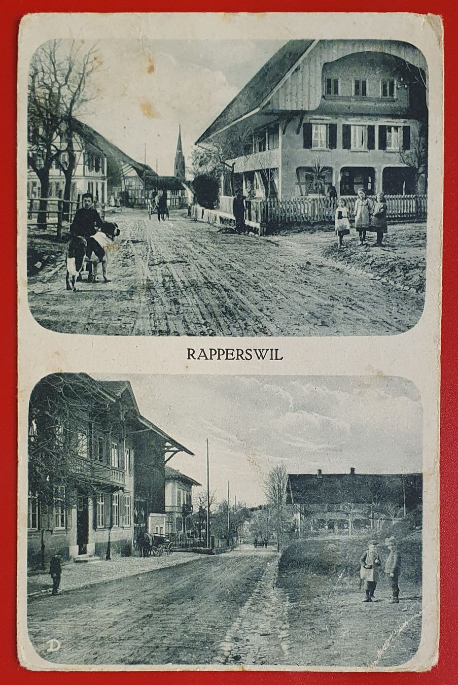 Cartoline postali: Rapperswil Kt.BE - 2 Ansichten belebt – Usato da Kreuzlingen venduto da Rschweiz1