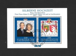 Liechtenstein Block 982 Silberne Hochzeit ET 1.6.1992
