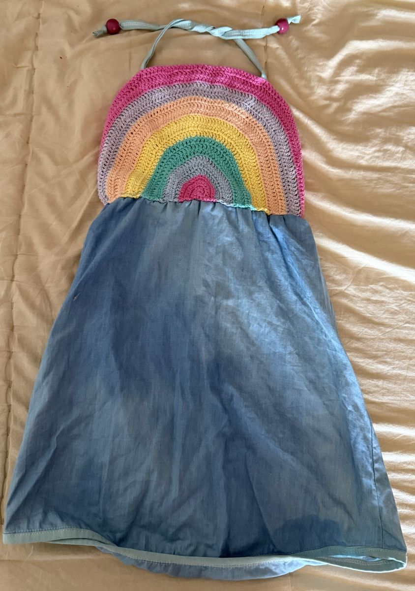 Vestiti & Gonne: Sommerkleid Häkel Regenbogen handmade – Usato da Birsfelden venduto da Soulseeker
