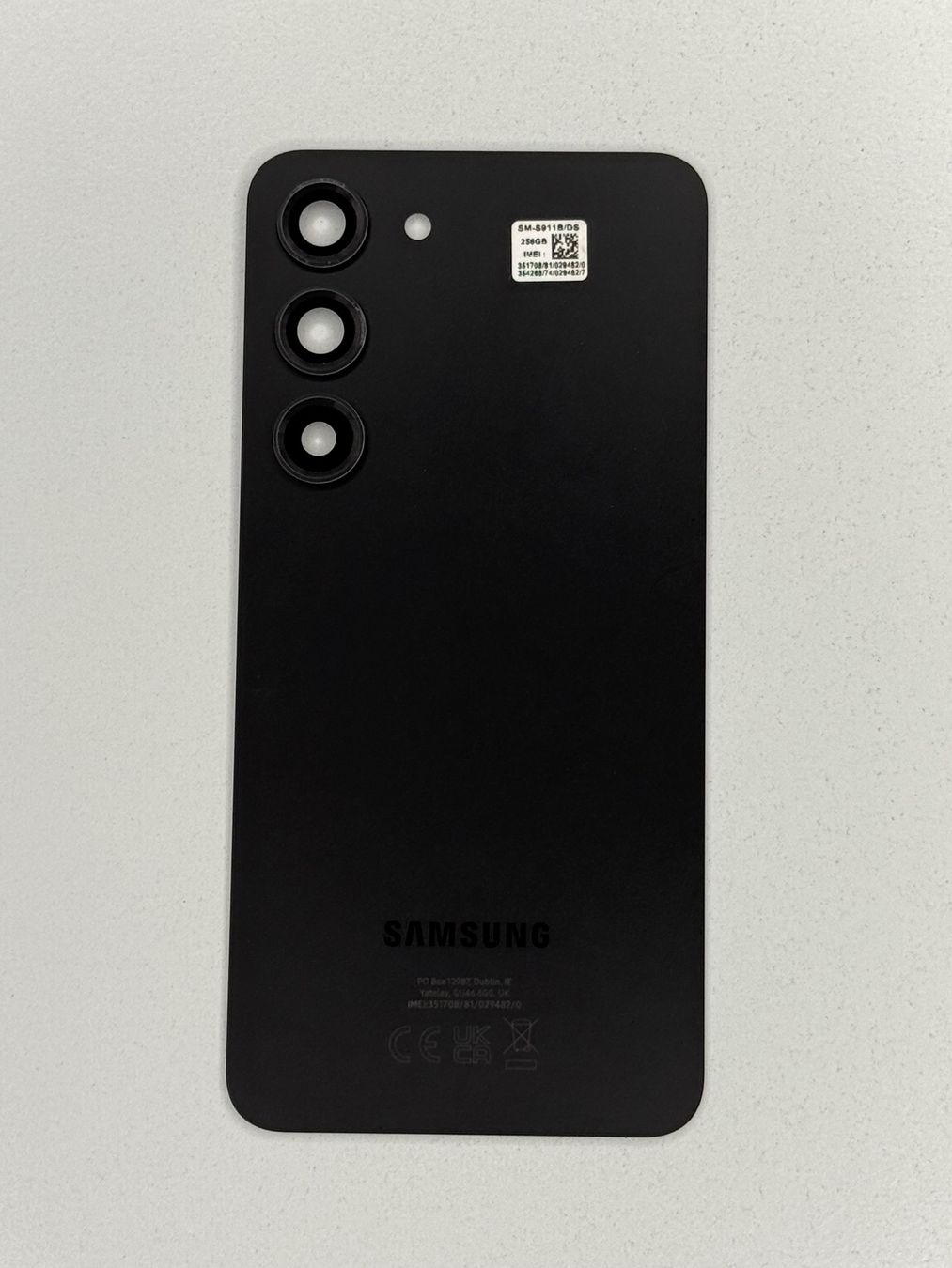 Samsung Handys / Smartphones: Vitre arrière Originale Samsung S23 Noir – Gebraucht aus Zug von ElPhone