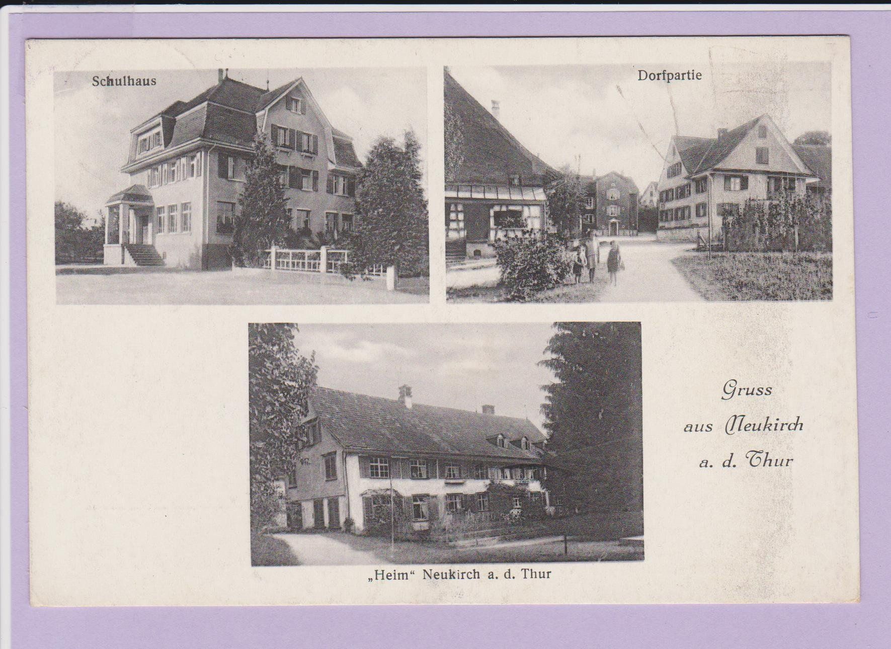 Cartoline postali: Neukirch an der Thur   :   alte Ansichtskarte 1931 – Usato da Vitznau venduto da Ropaku