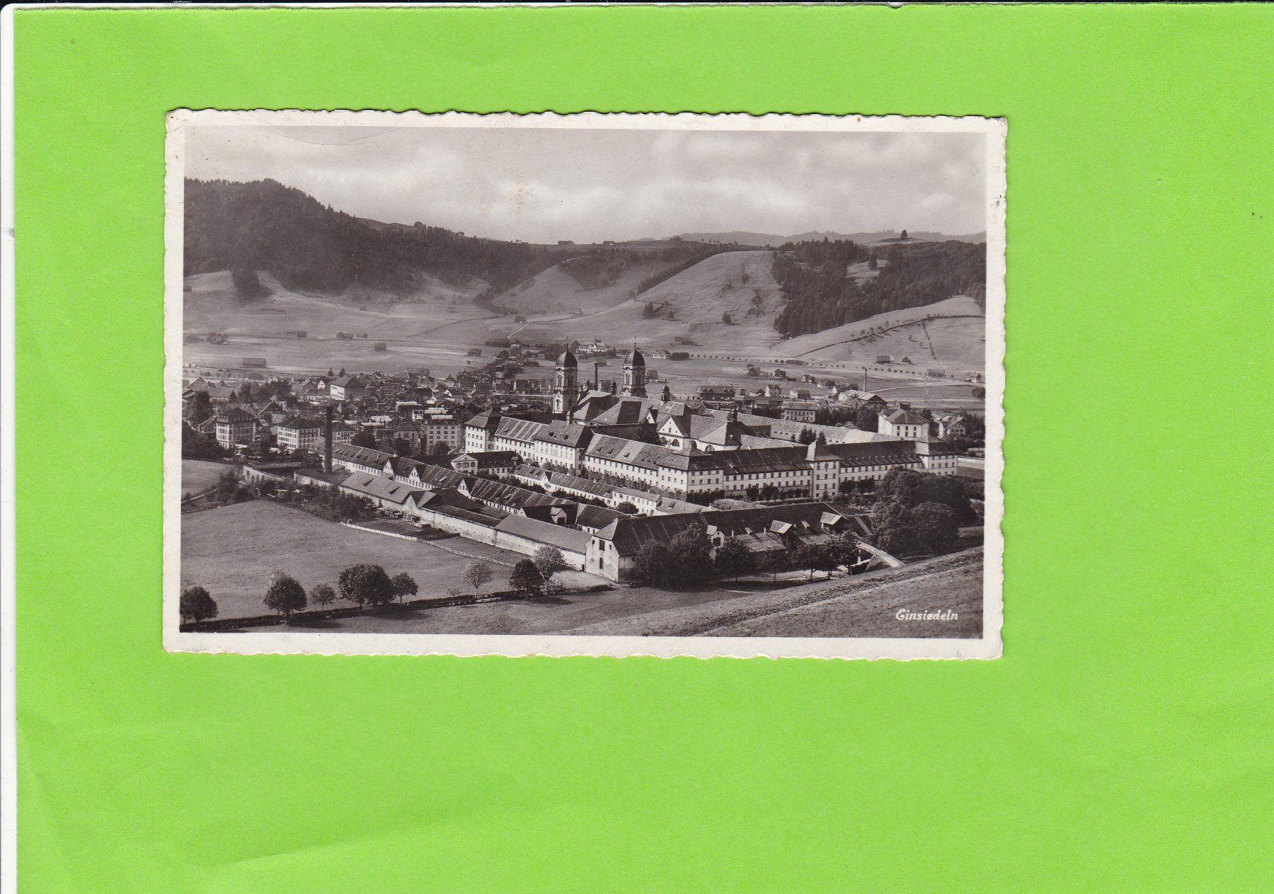 Ansichtskarten: Einsiedeln, das Kloster – Gebraucht aus St. Peterzell von neckertal