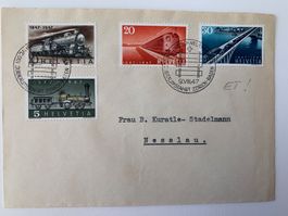 1947 100 Jahre Schweizer Eisenbahnen ET 09.08.1947