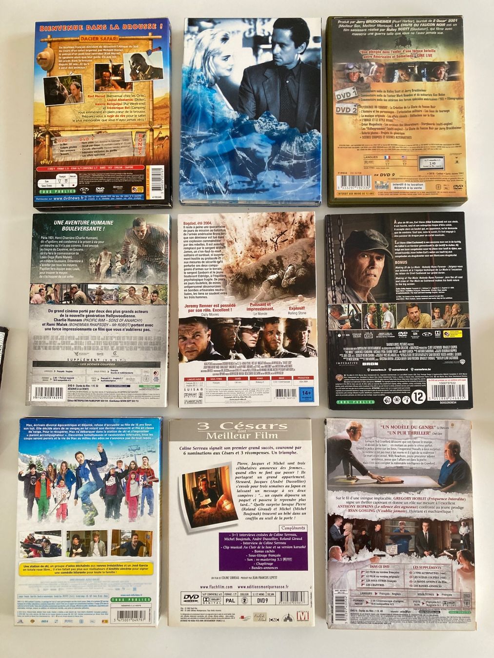 Tutti i DVDs: Lot de 9 DVD Films Action Thriller Divers – Usato da Bassecourt venduto da CALUMET-X 2