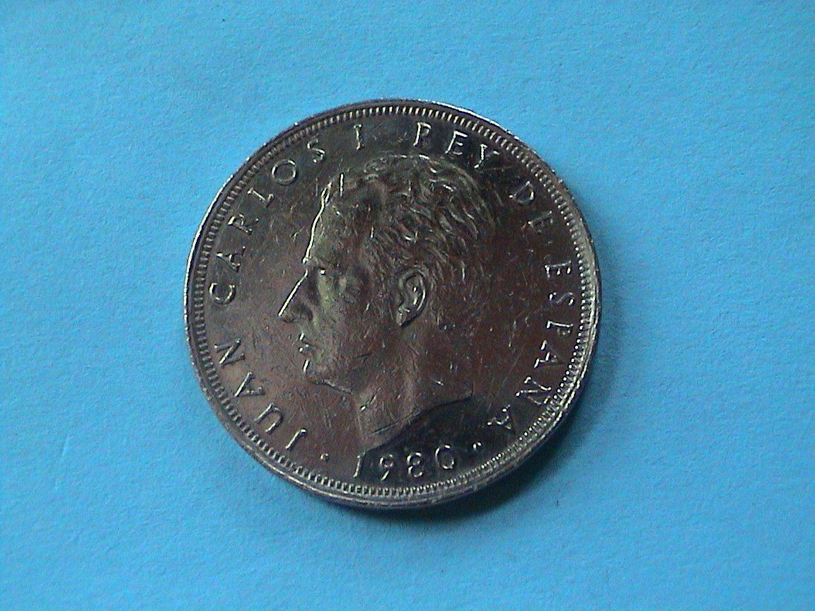 Tutti le monete: 25 Pesetas - Spanien - Carlos - 1980 – Usato da Reinach BL venduto da Dexy62