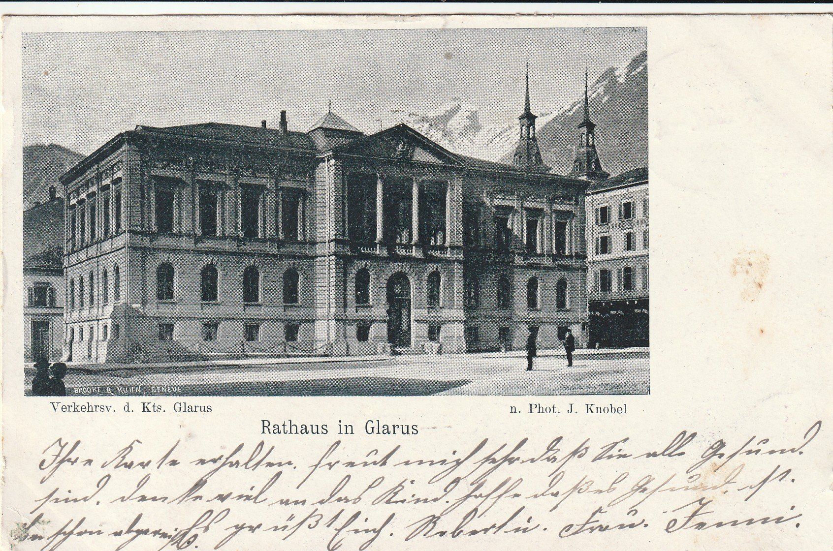 Cartes postales: AK  Glarus  Rathaus 1901 – D'occasion à Rupperswil par Ema10