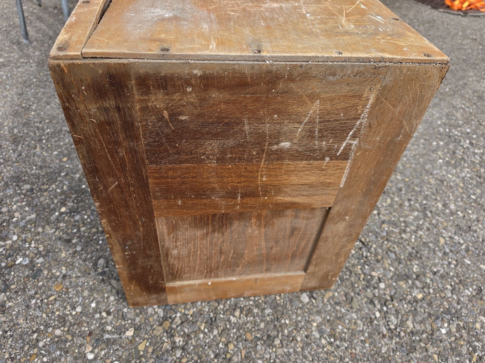 Cassettiere: Antiker Holz-Rollladenschrank, Shabby Chic Stilmöbel – Difettoso da Mettlen venduto da elios0888 2