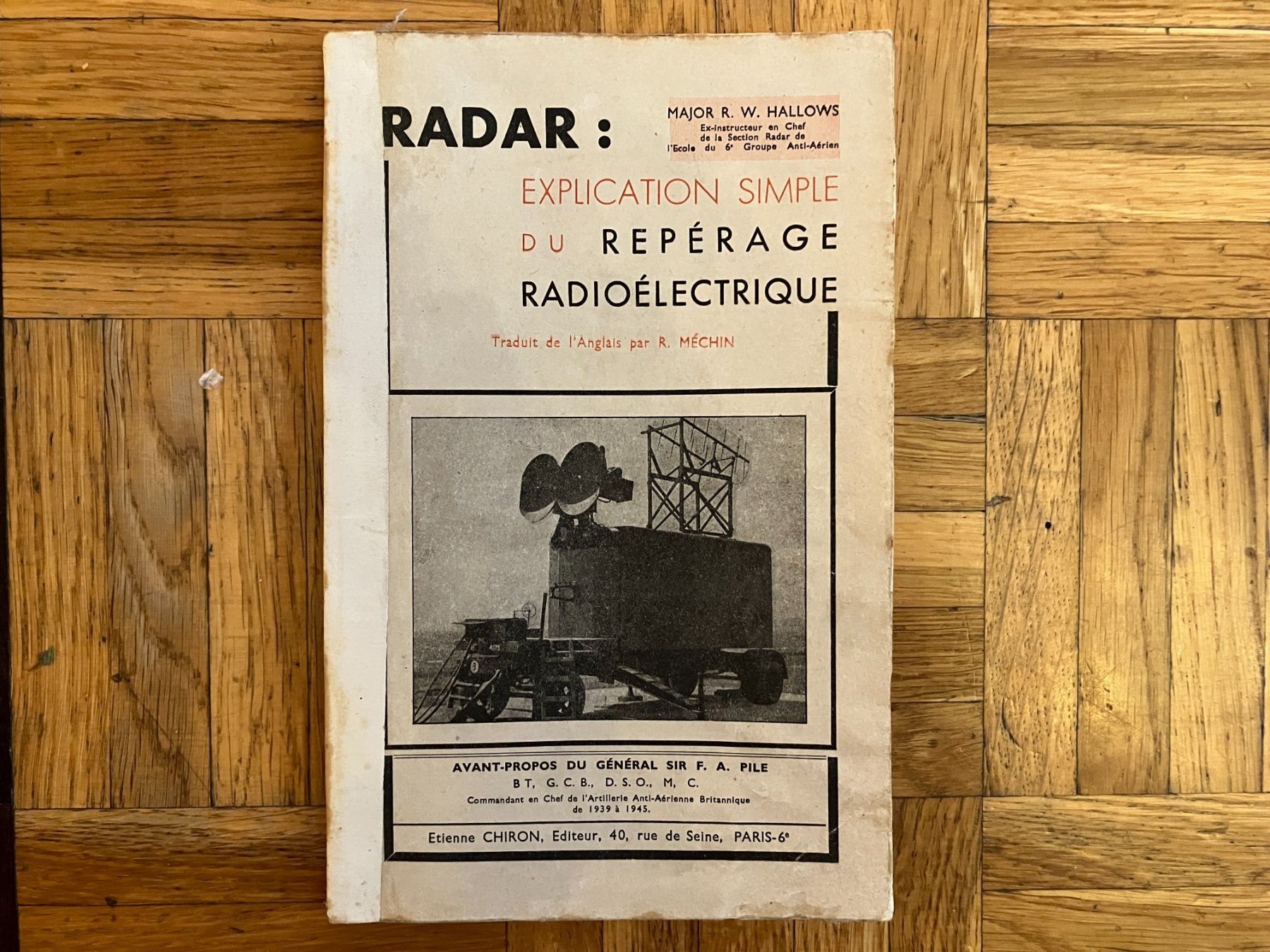 Libri: Radar : Explication simple du repérage radioélectrique – Usato da Chêne-Bougeries venduto da Vintage-Era