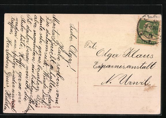 Cartoline postali: Flawil, Gesamtansicht des Ortes, Kirche – Usato da Berlin venduto da bartko-reher 1