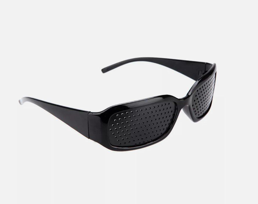 2x Raster Gitter brille Augentraining Sehkorrektur Pinhole (Nuovo