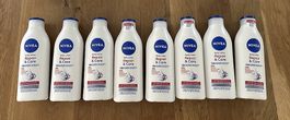 8× NIVEA Repair & Care Body Lotion 400 ml  Neu