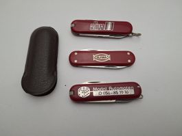 3 kleine Victorinox Sackmesser, Aliva, Flawa, Marini Automat