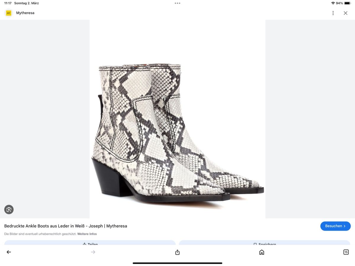 Scarpe da donna: JOSEPH Schlangenlederoptik Cowboy Boots 41neu – Nuovo (secondo la descrizione) da Matten b. Interl venduto da Kings-Fashion