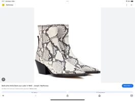 JOSEPH Schlangenlederoptik Cowboy Boots 41neu