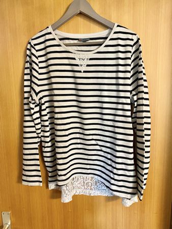 Leichtes Sweatshirt / Pullover von Street One m Spitze Gr 44