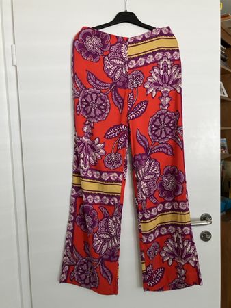 MNG Hose, Gr. 38, Sommer Look, rot lila, Italian Fabric
