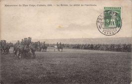 Manoeuvres IIme Corps, Revue, Défilé d'Artillerie, circ 1910