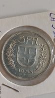 5 Franken 1953, top Zustand, 13 Stern, Silber (WA3)