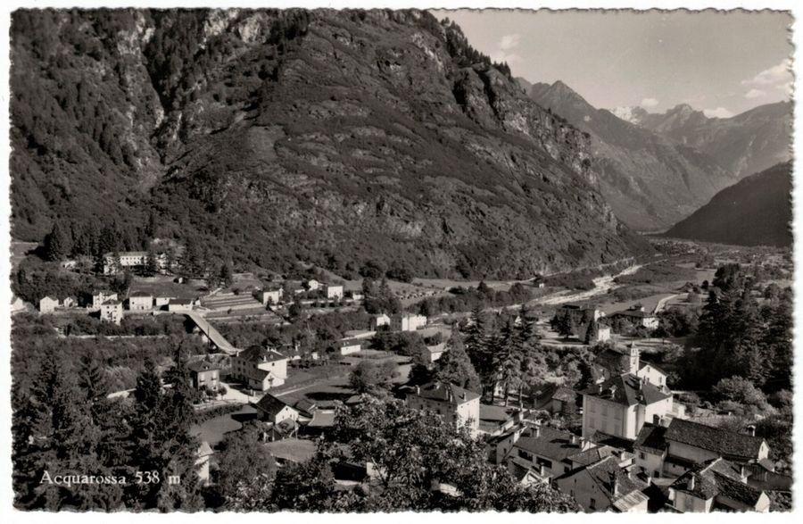 Cartoline postali: Acquarossa, verso 1955 – Usato da Frauenfeld venduto da POML