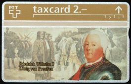 Taxcard 324L_44148 Friedr. Wilhelm II. von Preussen ungebr.