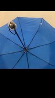 Regenschirm blau zusammenfaltbar neu