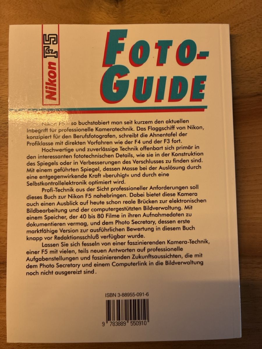 Libri: Fotoguide Nikon F5 – Usato da Muri b. Bern venduto da Gurten62 1