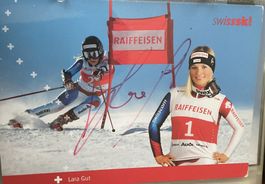 Lara Gut SUI SKI ALPIN HANDSIGNIERT RAR.