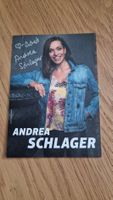 Signierte Autogrammkarte Andrea Schlager ServusTV MotoGP F1