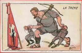 LA TACHE Militär KÜNSTLER AK signiert 1916