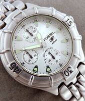 Fossil Blue Chronograph Taucher Armbanduhr 100m