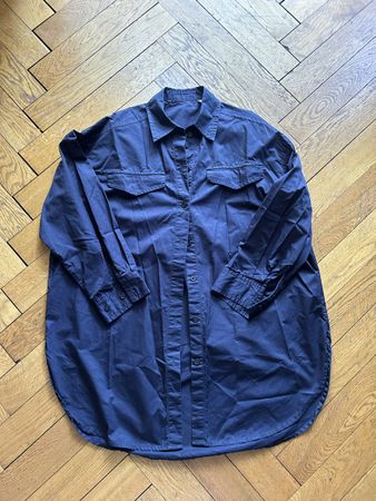 Oversized Hemd Blau
