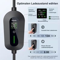 11 kW mobile Wallbox Ladestation für Elektrofahrzeuge, Typ 2