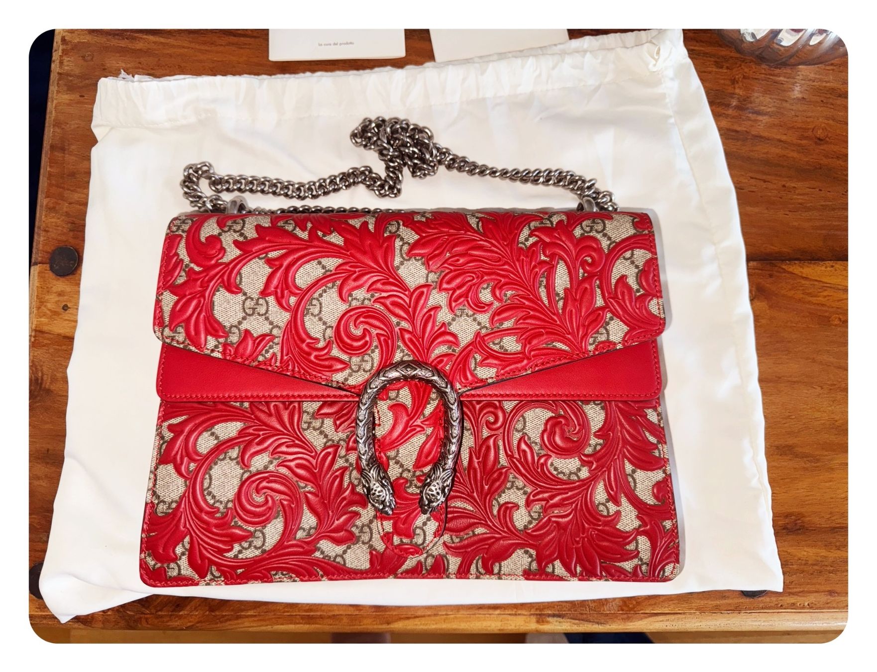 Gucci Borse da donna: GUCCI Dionysus Arabesque Rot NP.3000chf Full set – Usato da Meggen venduto da Contenance7 1