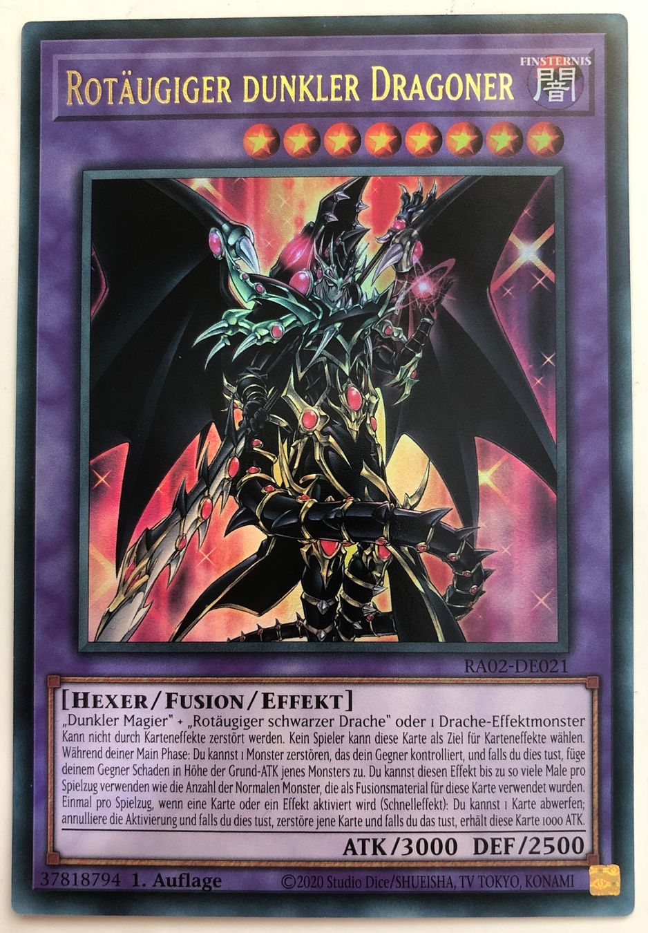 Yugioh Carte collezionabili: YuGiOh  Rotäugiger Dunkler Dragoner – Usato da Altstätten SG venduto da ChangeMaker