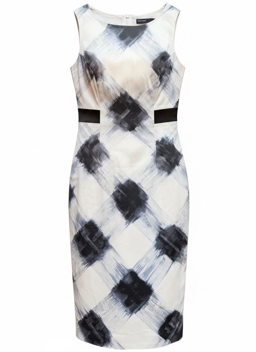 Karen Millen Vestiti: Karen Millen Robe fourreau imprimée UK10 EU38 – Usato da Neuchâtel venduto da belange