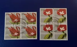 Tolle Sondermarken im 4er Block und ET-Stempel