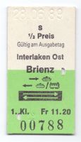 Schiff-Billette Interlaken Ost - Brienz