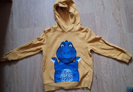 Kinder Kapuzenpullover Dino Grösse 116 
