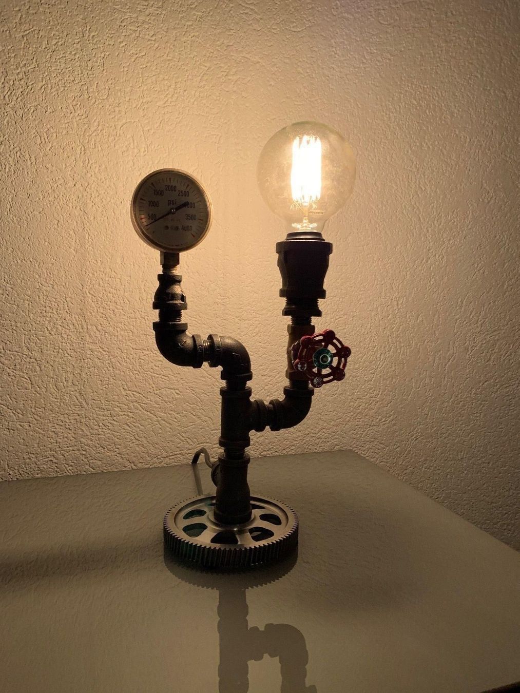 Lampen: Lampe steampunk industriel valve on/off – Neu (gemäss Beschreibung) aus MORGES von thaiti 3