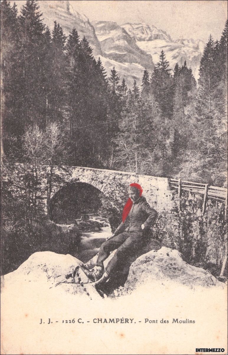 Ansichtskarten: Champéry VS // ca. 1910 Pont des Moulins – Gebraucht aus Basel von intermezzo12