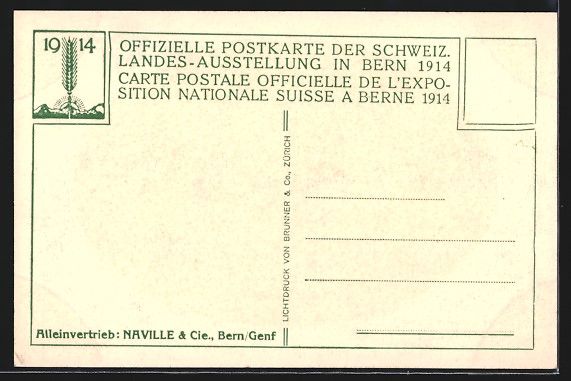 Cartoline postali: Bern, Schweizerische Landes-Ausstellung  – Usato da Berlin venduto da bartko-reher 1