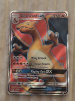 Pokémon Karte charizard GX SM60 Holo gebrauchter Zustand