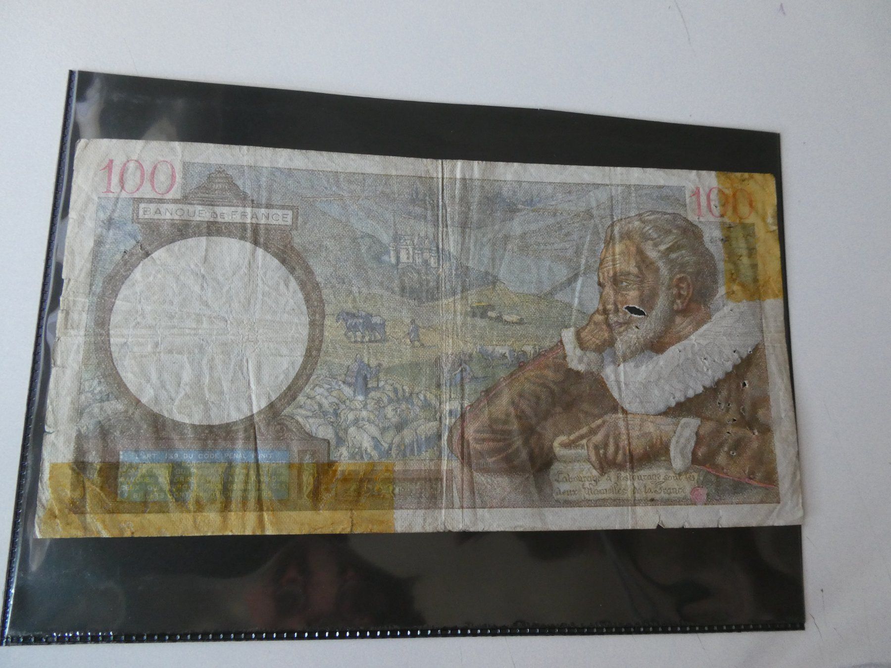 Banconote: Frankreich 1941, 100 Francs – Usato da Hinterforst venduto da Rohusri 1
