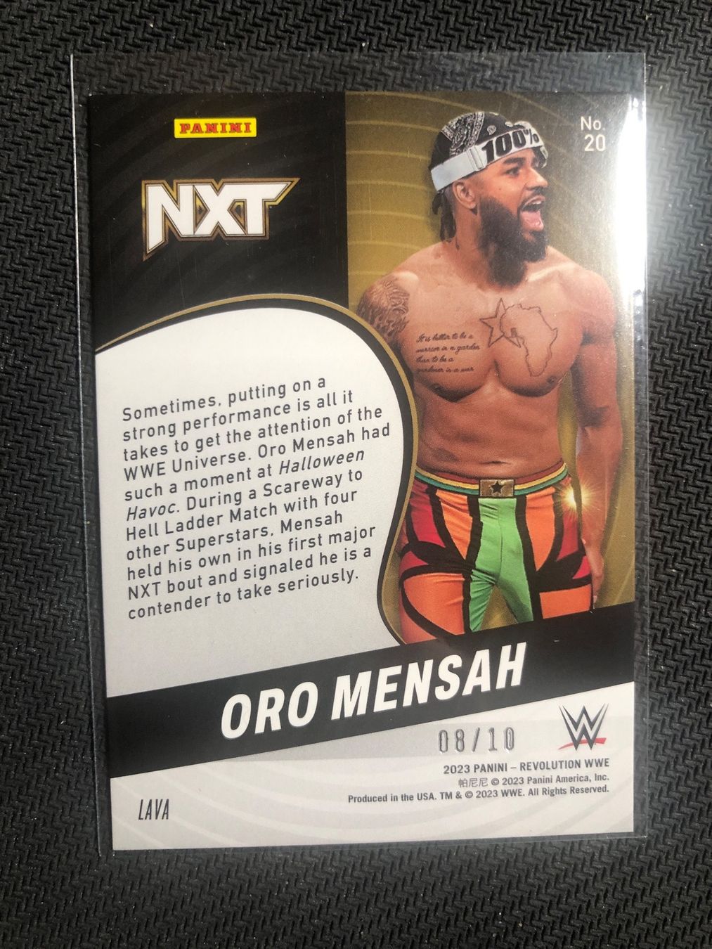 Topps Cartes à collectionner: Panini Revolution WWE Oro Mensah /10 – D'occasion à Wangenried par Garagara 1